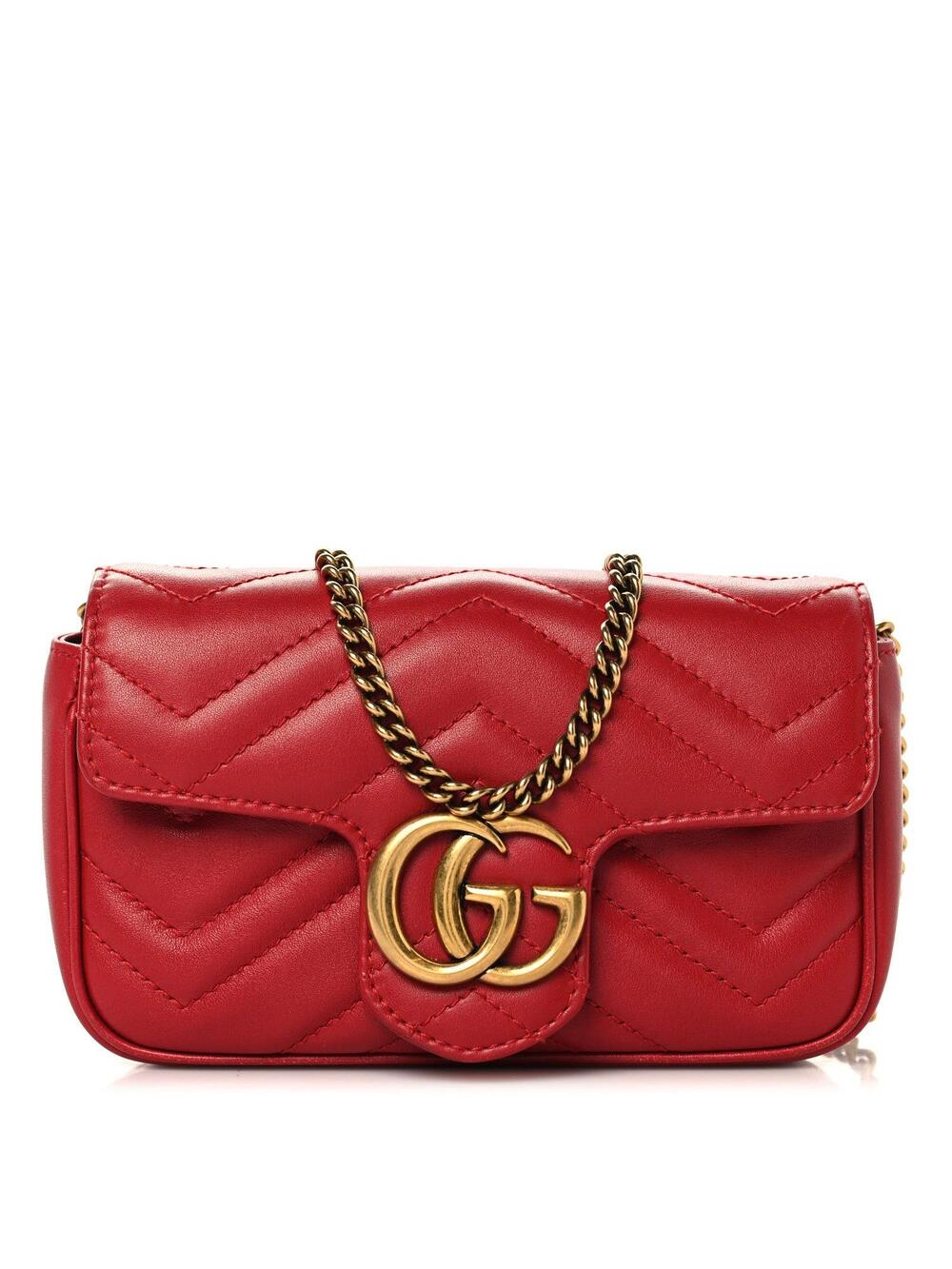 Gucci Calfskin Matelasse Super Mini Gg #370739G82B